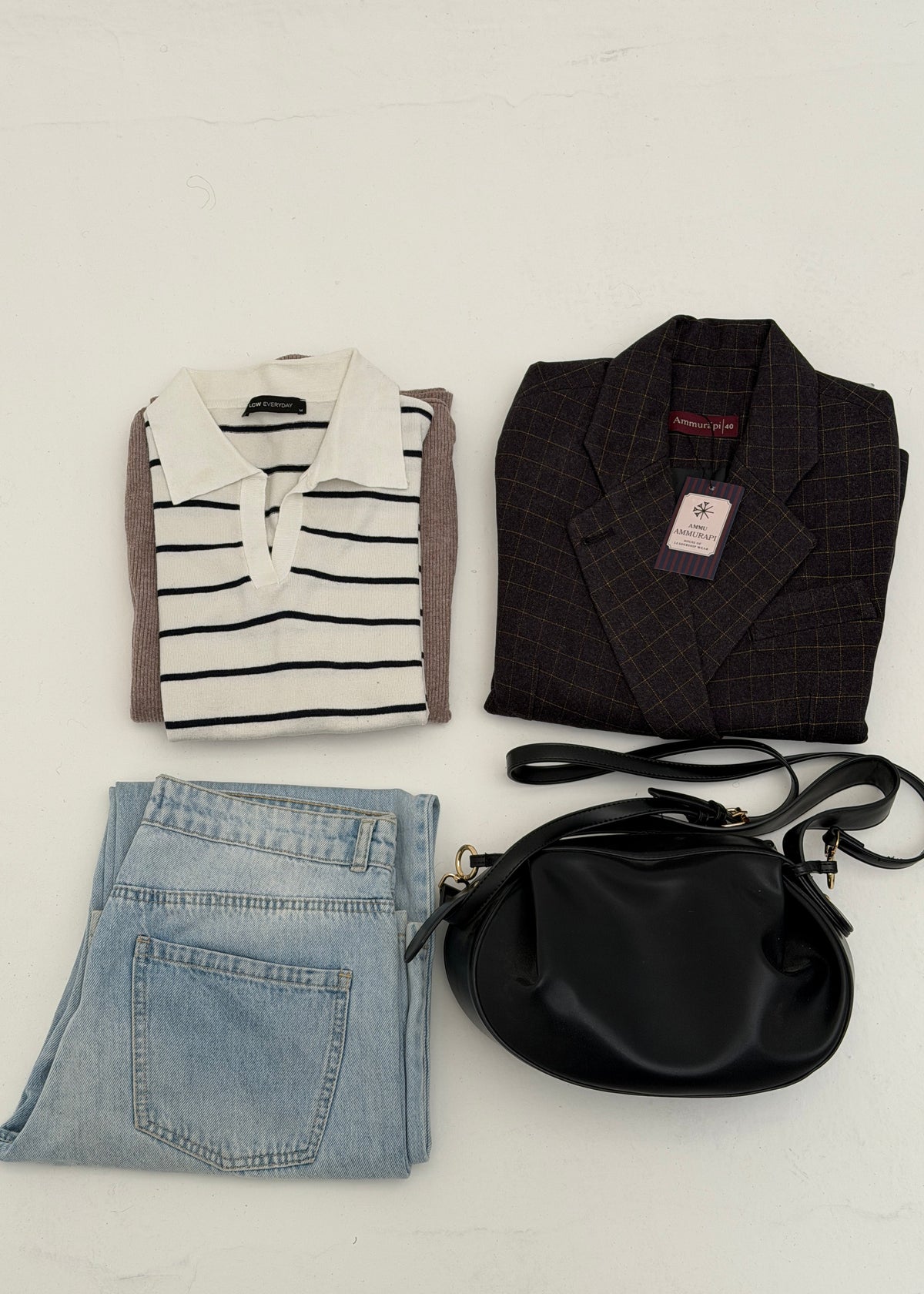 AMMU Harlow Charcoal cropped Blazer