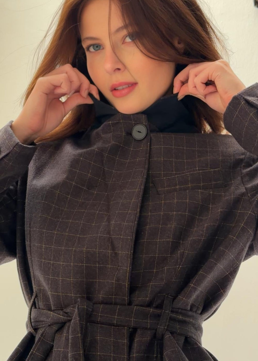 AMMU Harlow Charcoal cropped Blazer