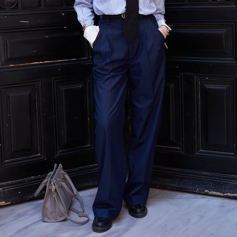 Navy blue Tailored Trousers