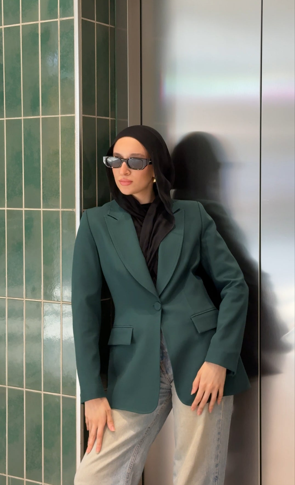 Deep Forest Green Blazer