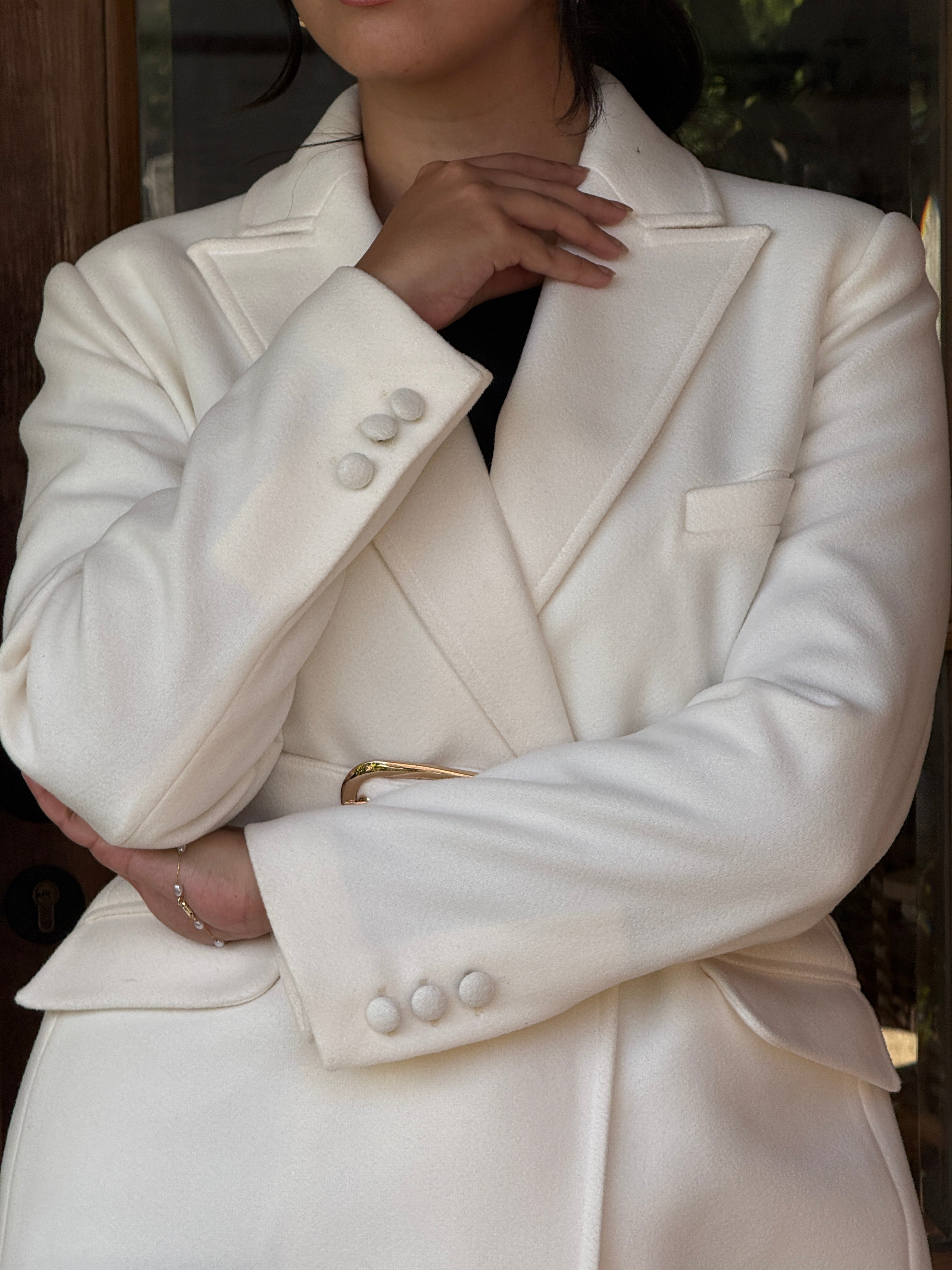 Ivory Buckle Coat