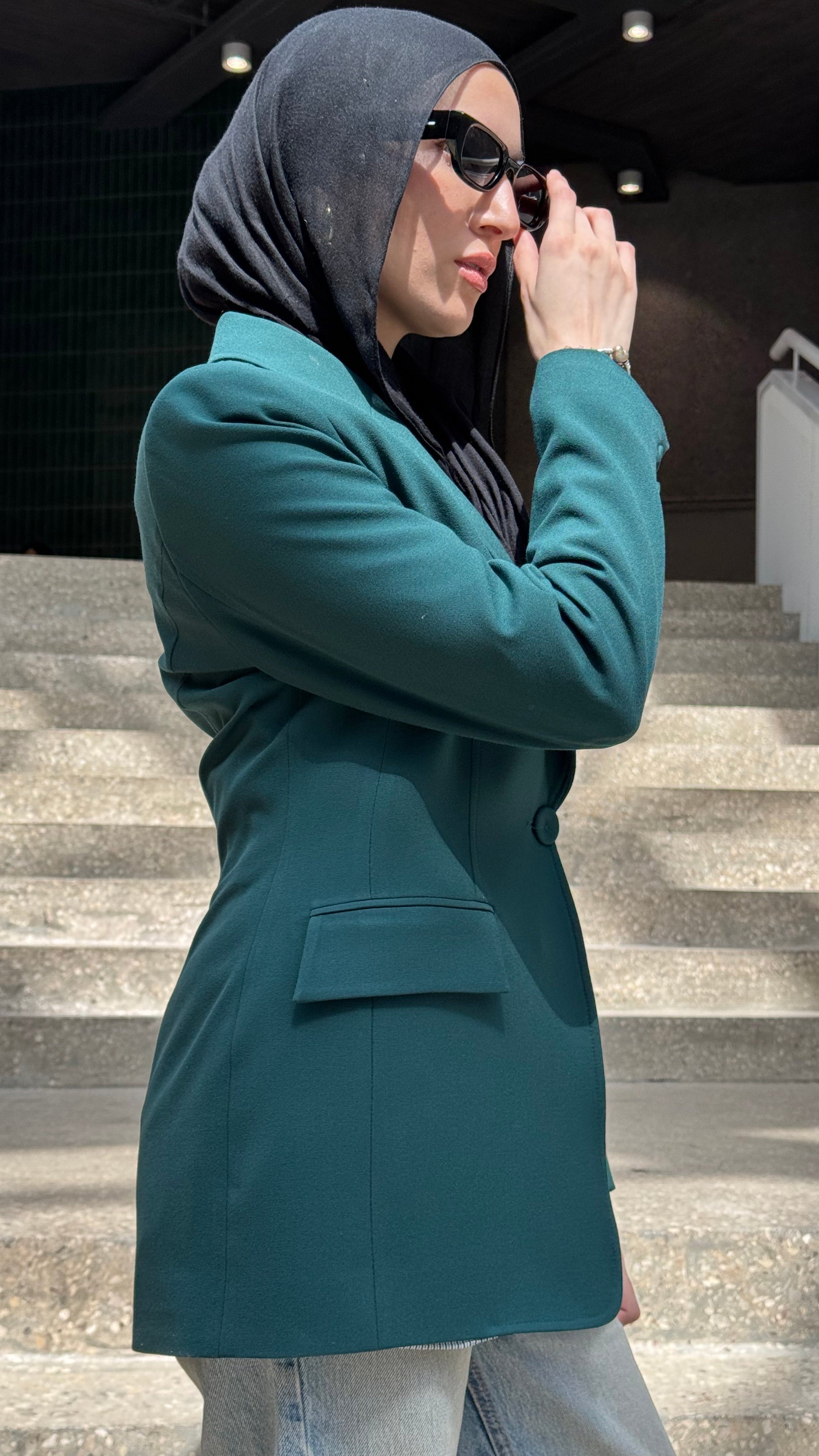 Deep Forest Green Blazer