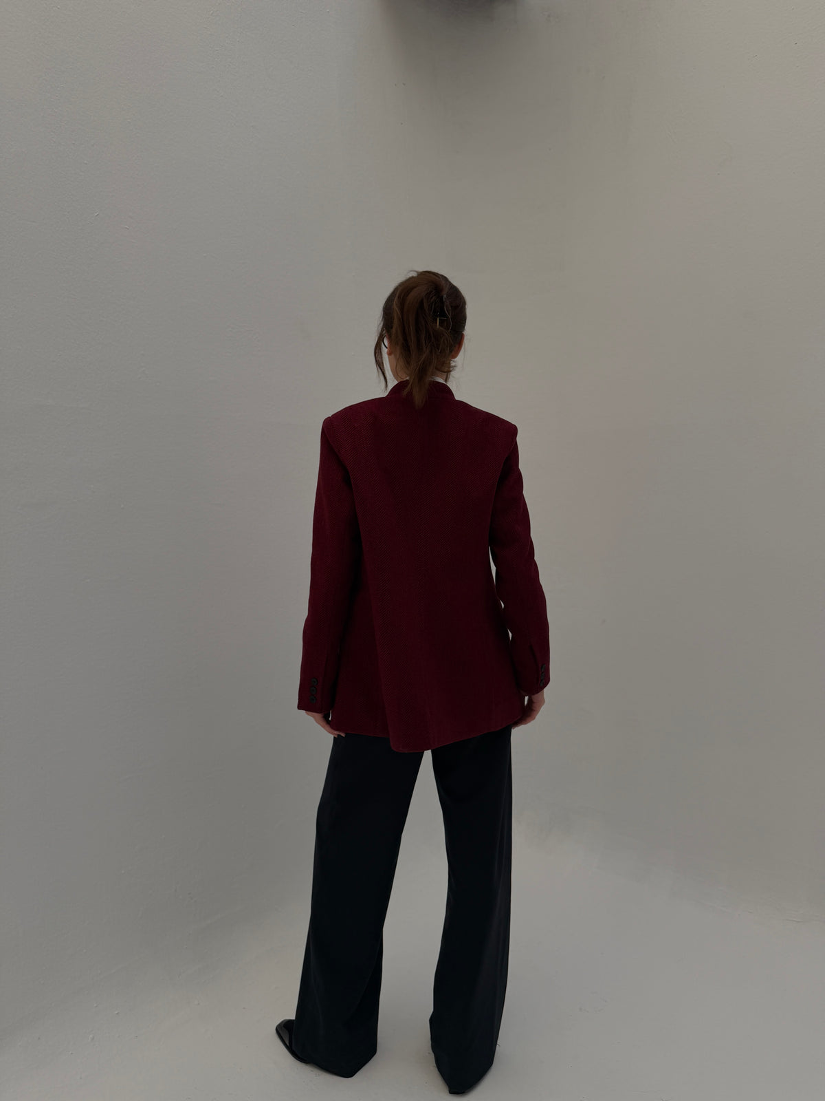 The Vivienne Burgundy Blazer