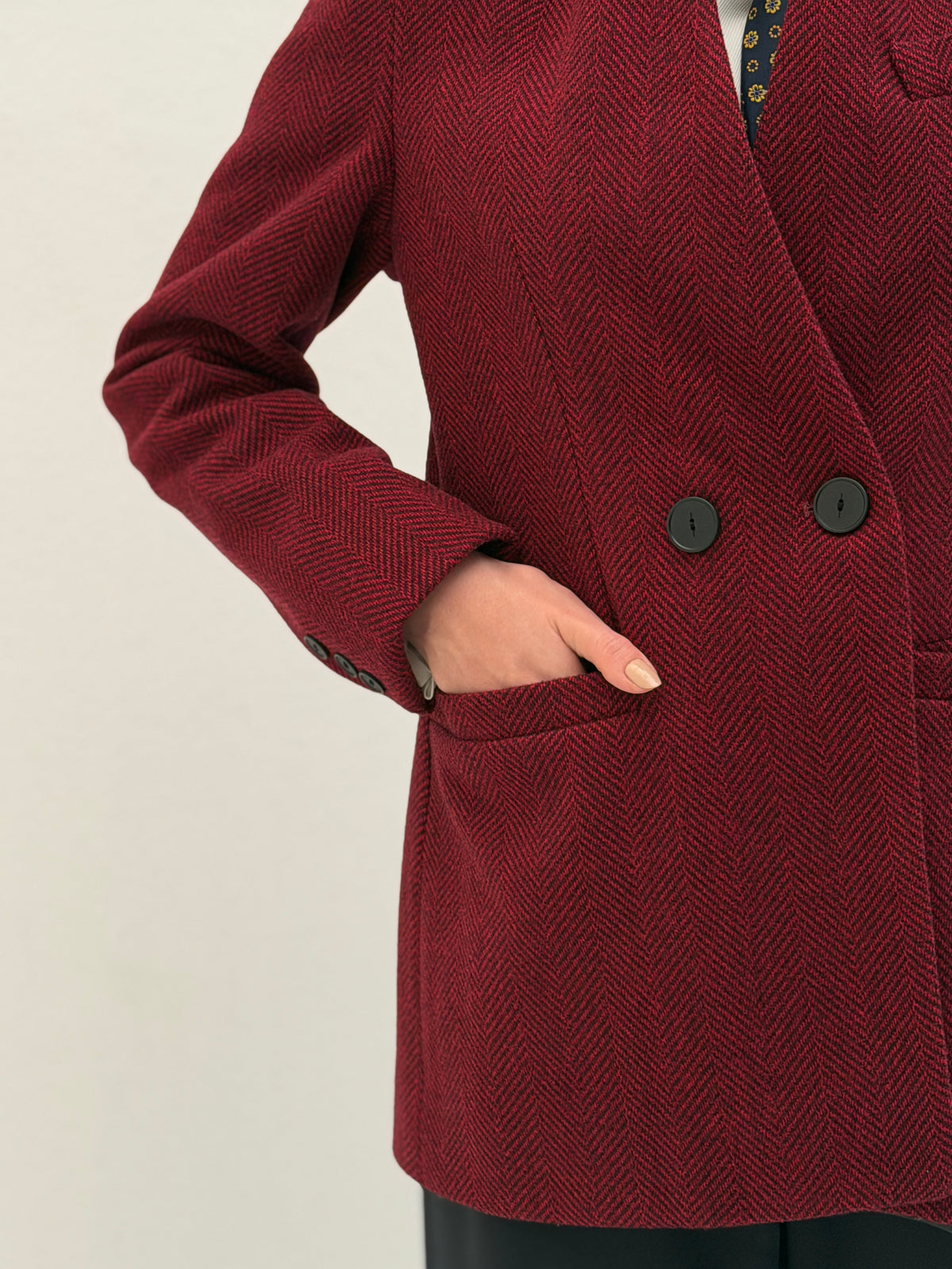 The Vivienne Burgundy Blazer