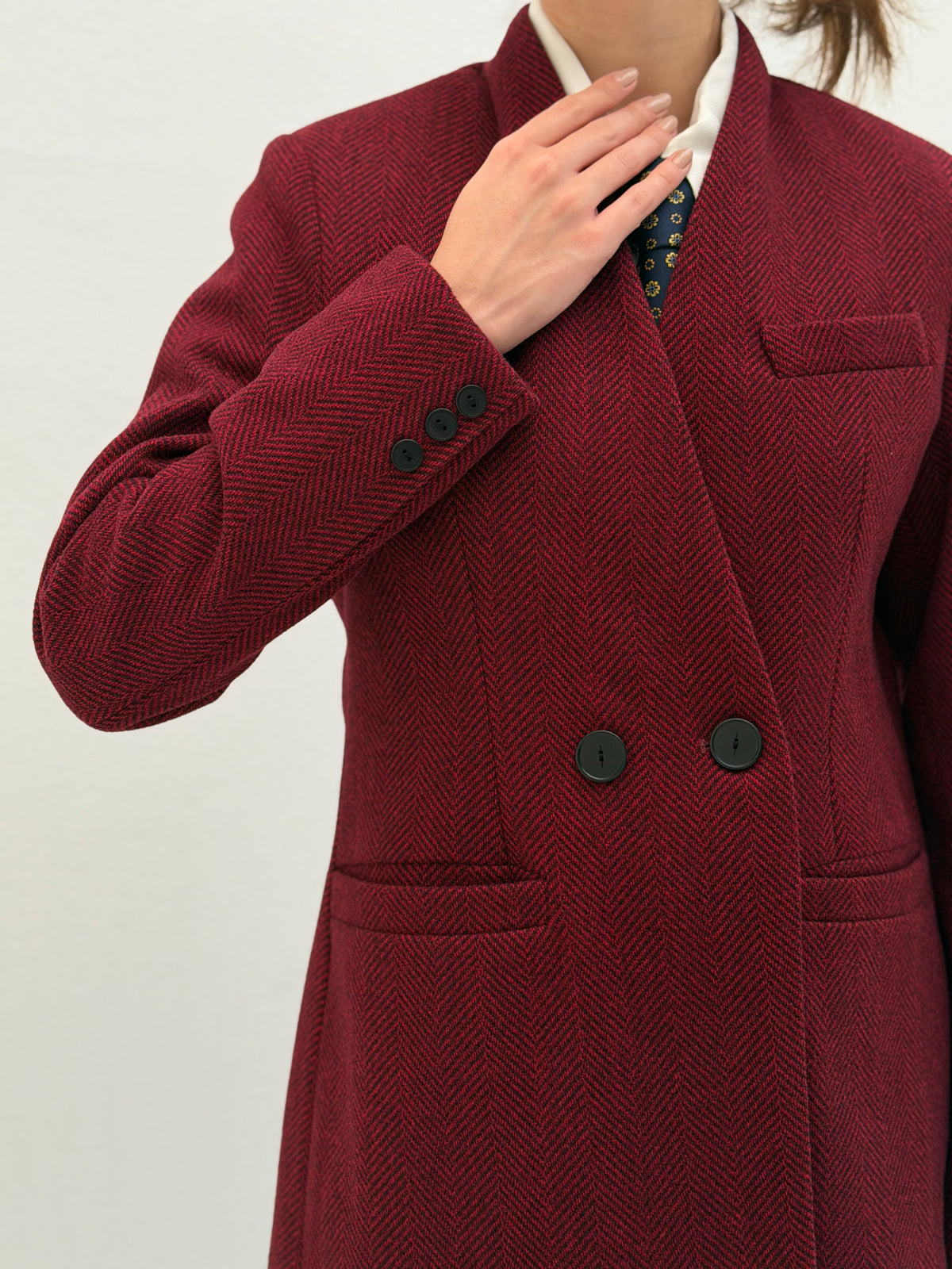 The Vivienne Burgundy Blazer