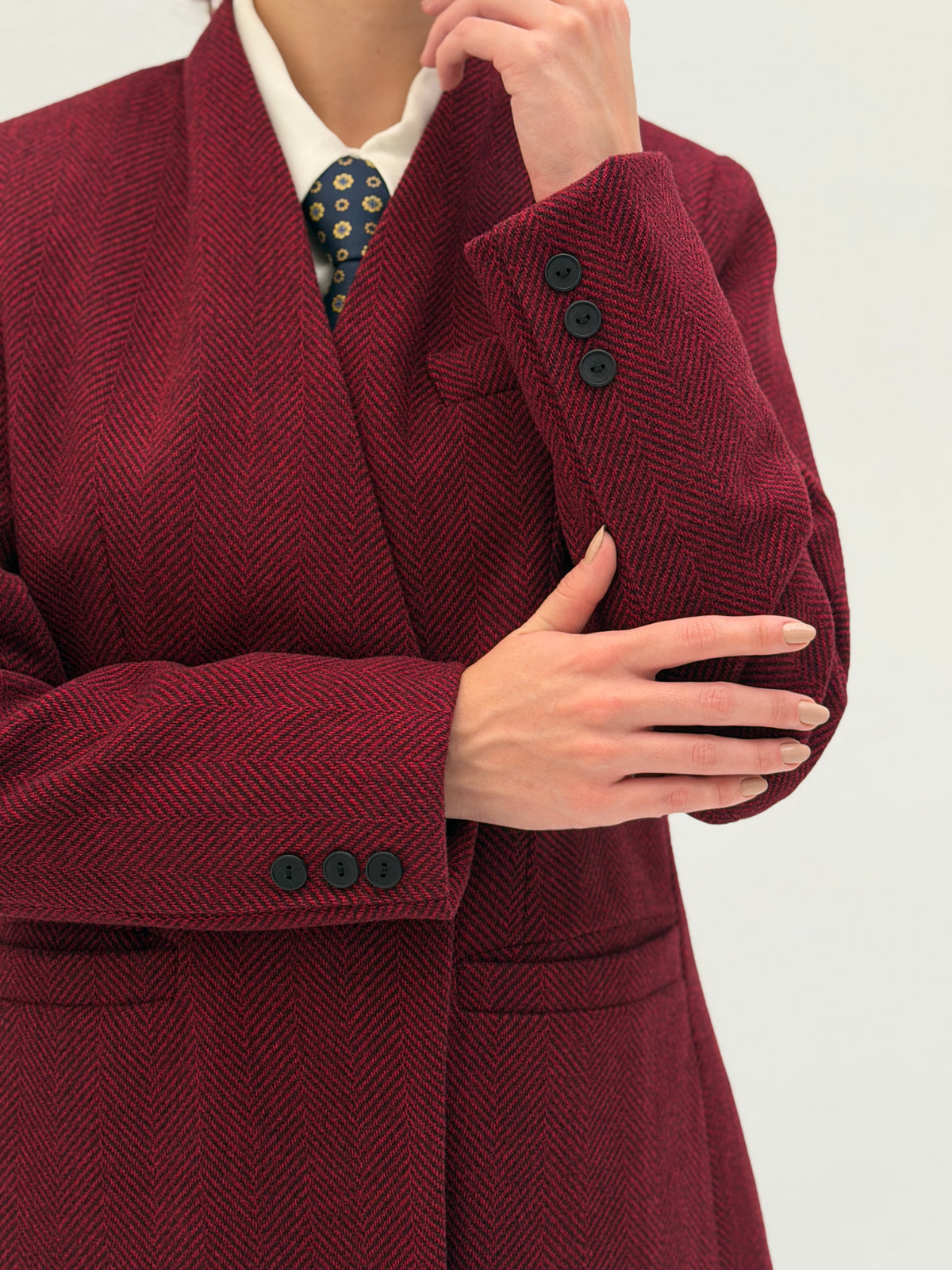 The Vivienne Burgundy Blazer