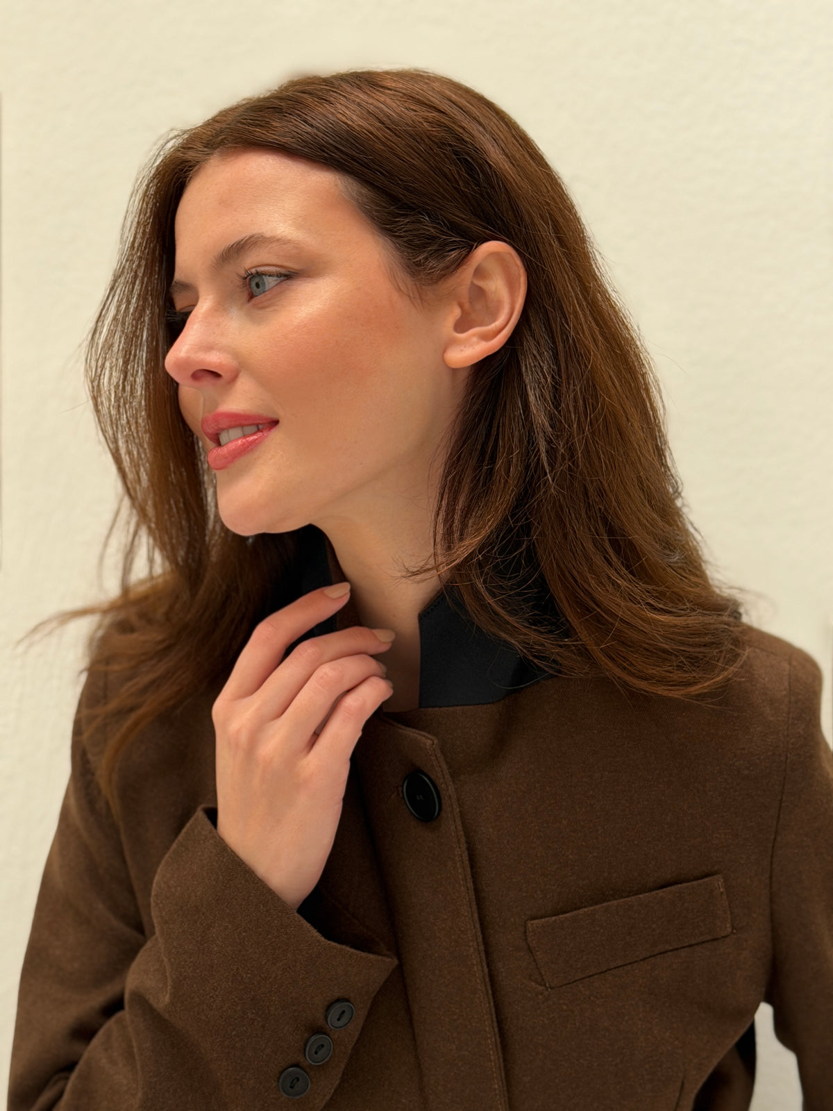 AMMU Arden Camel Brown cropped Blazer