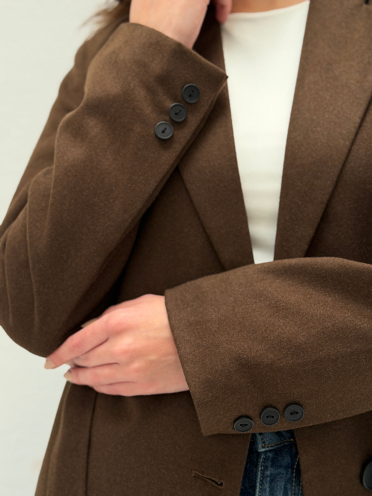 AMMU Arden Camel Brown cropped Blazer