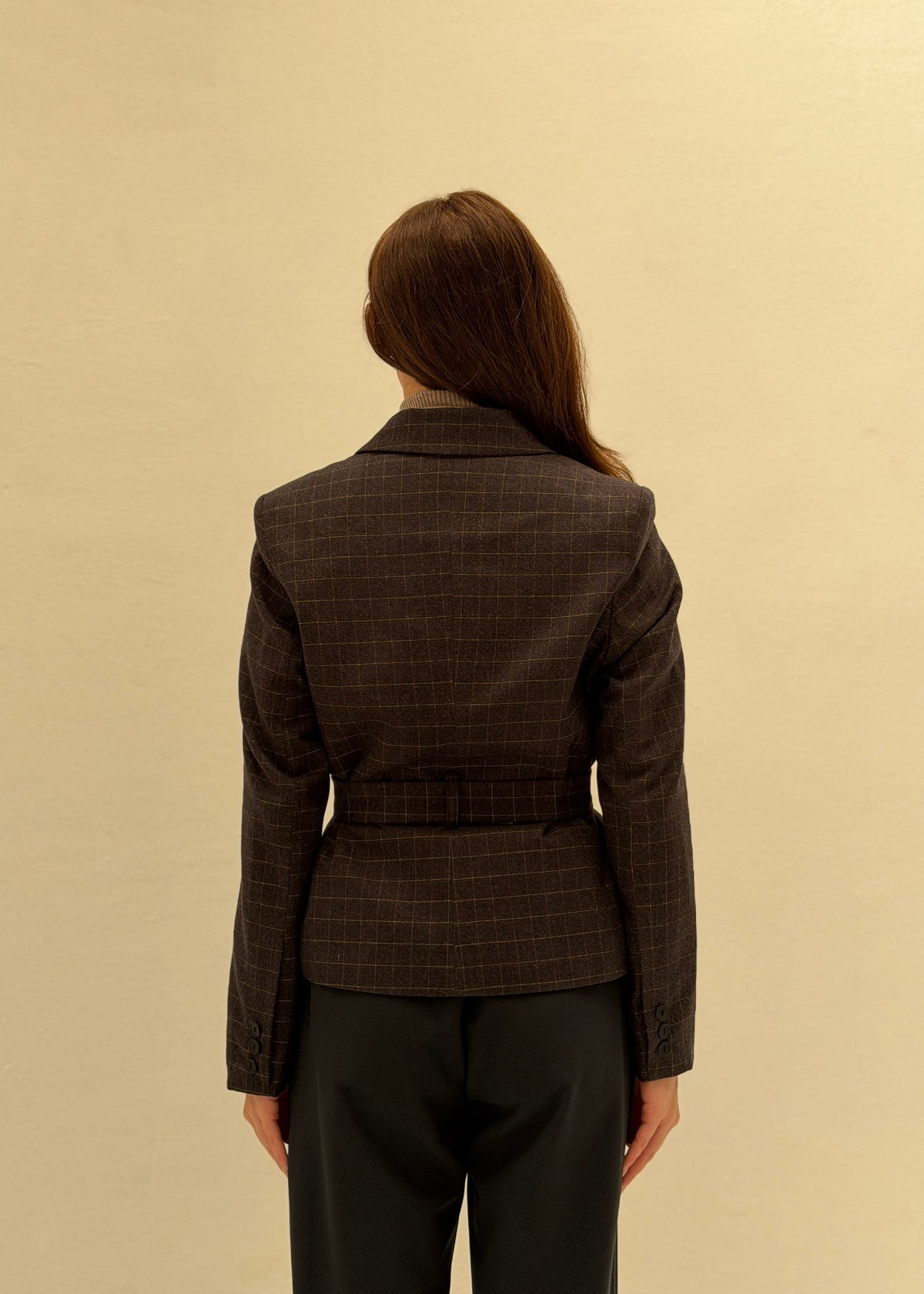 AMMU Harlow Charcoal cropped Blazer
