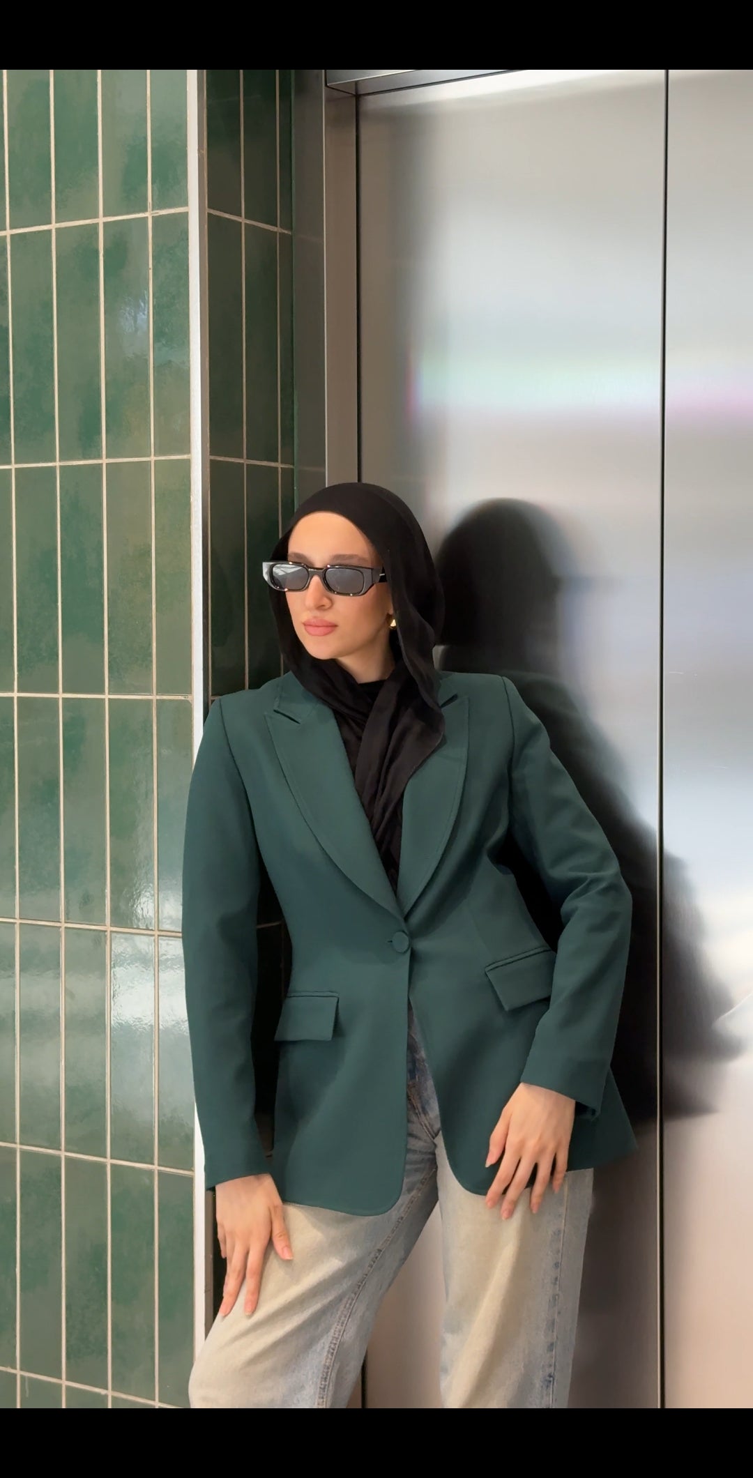Deep Forest Green Blazer