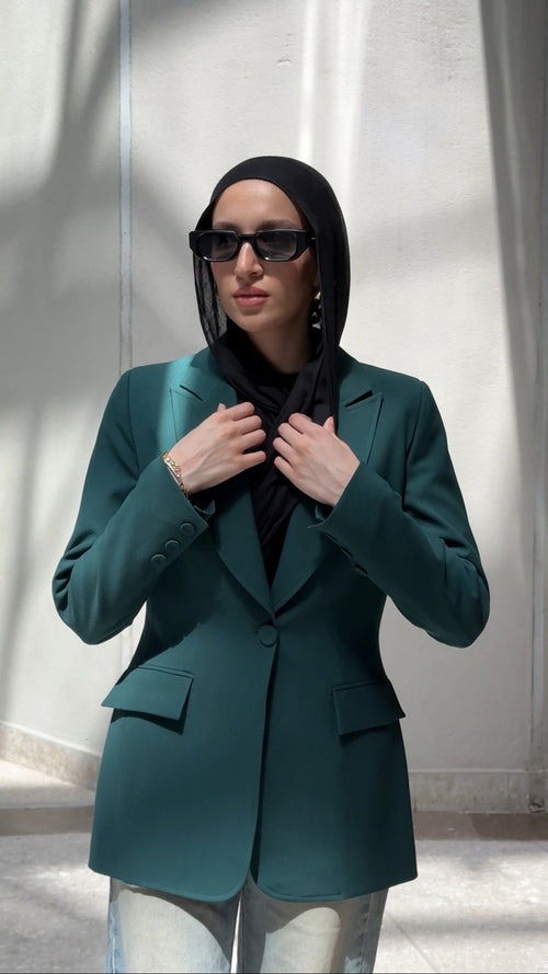 Deep Forest Green Blazer