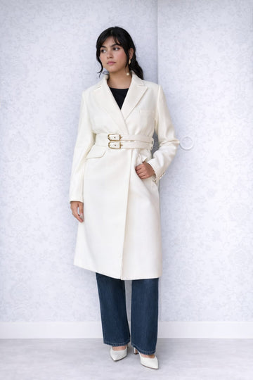 Ivory Buckle Coat