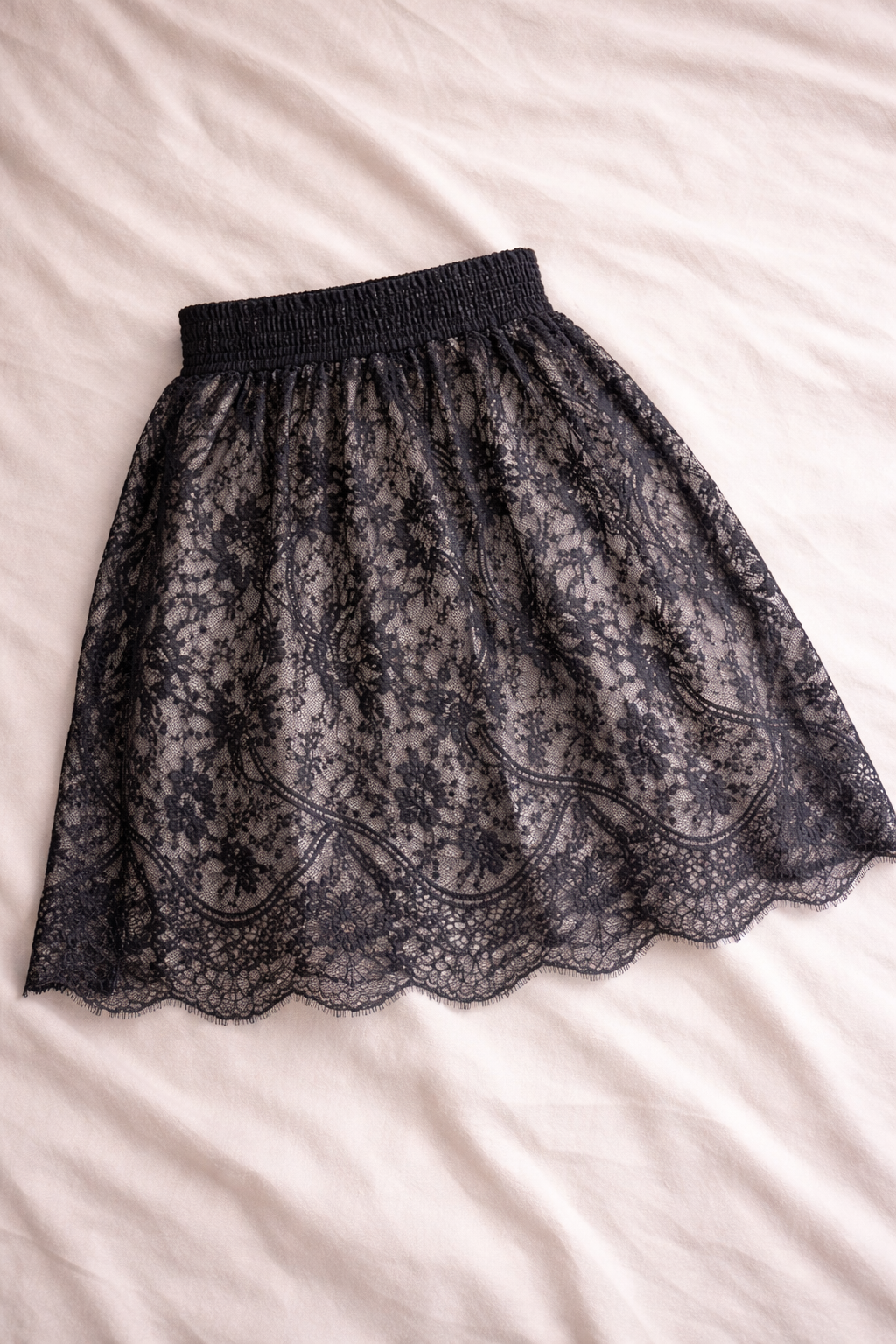 Black Lace Layer Skirt