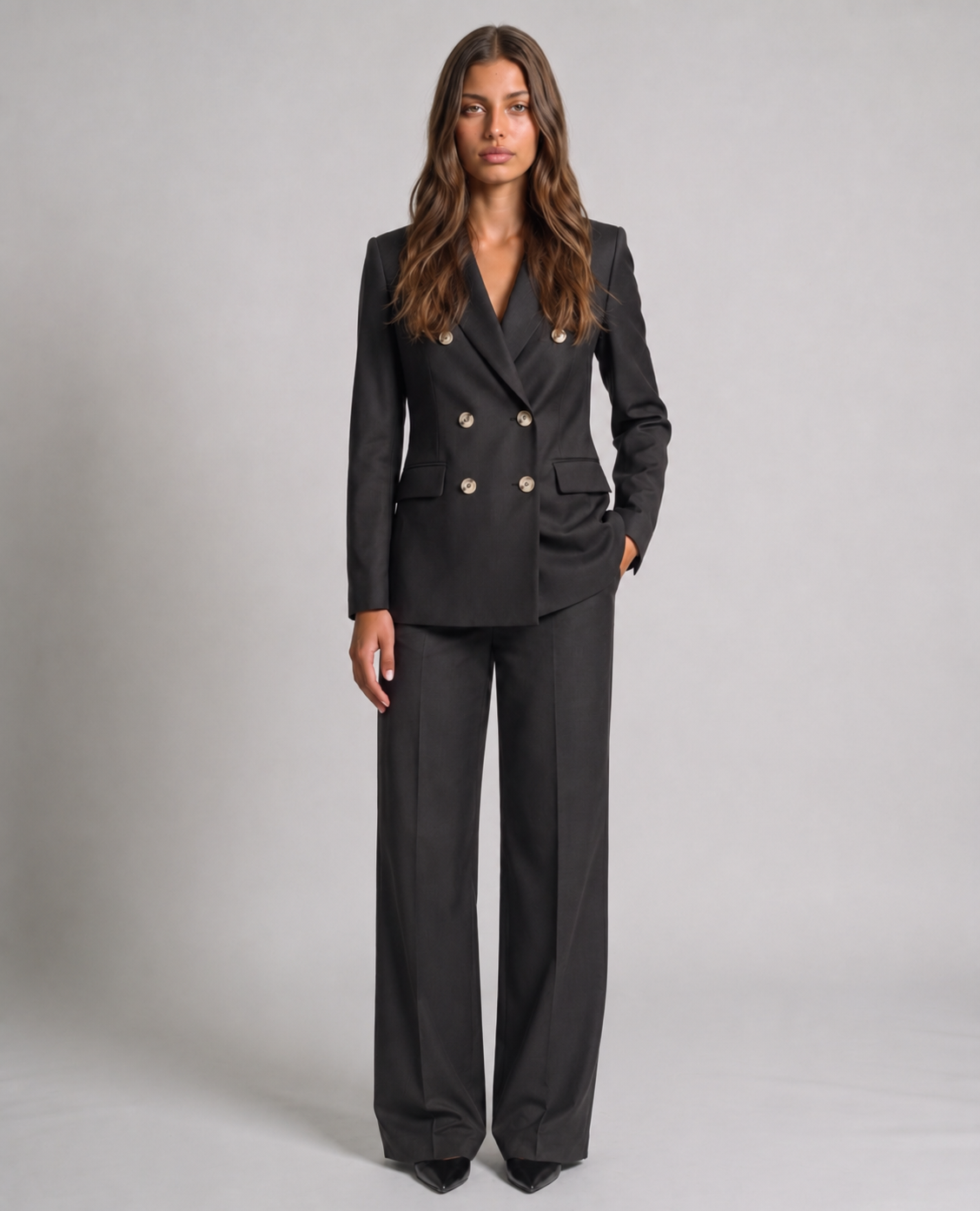 Charcoal Cashmere Wool Suit