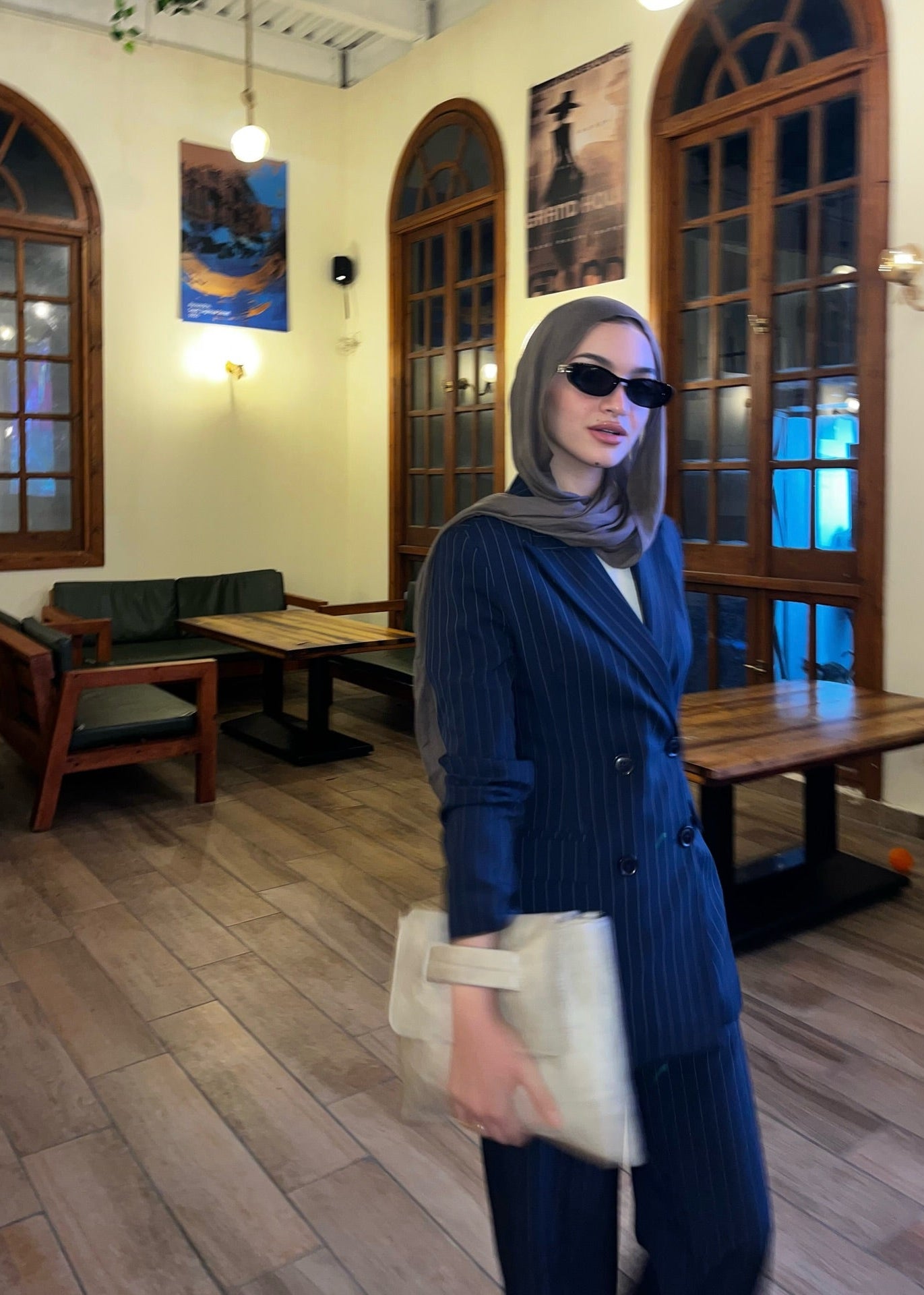 Navy Blue Pinstripe Suit