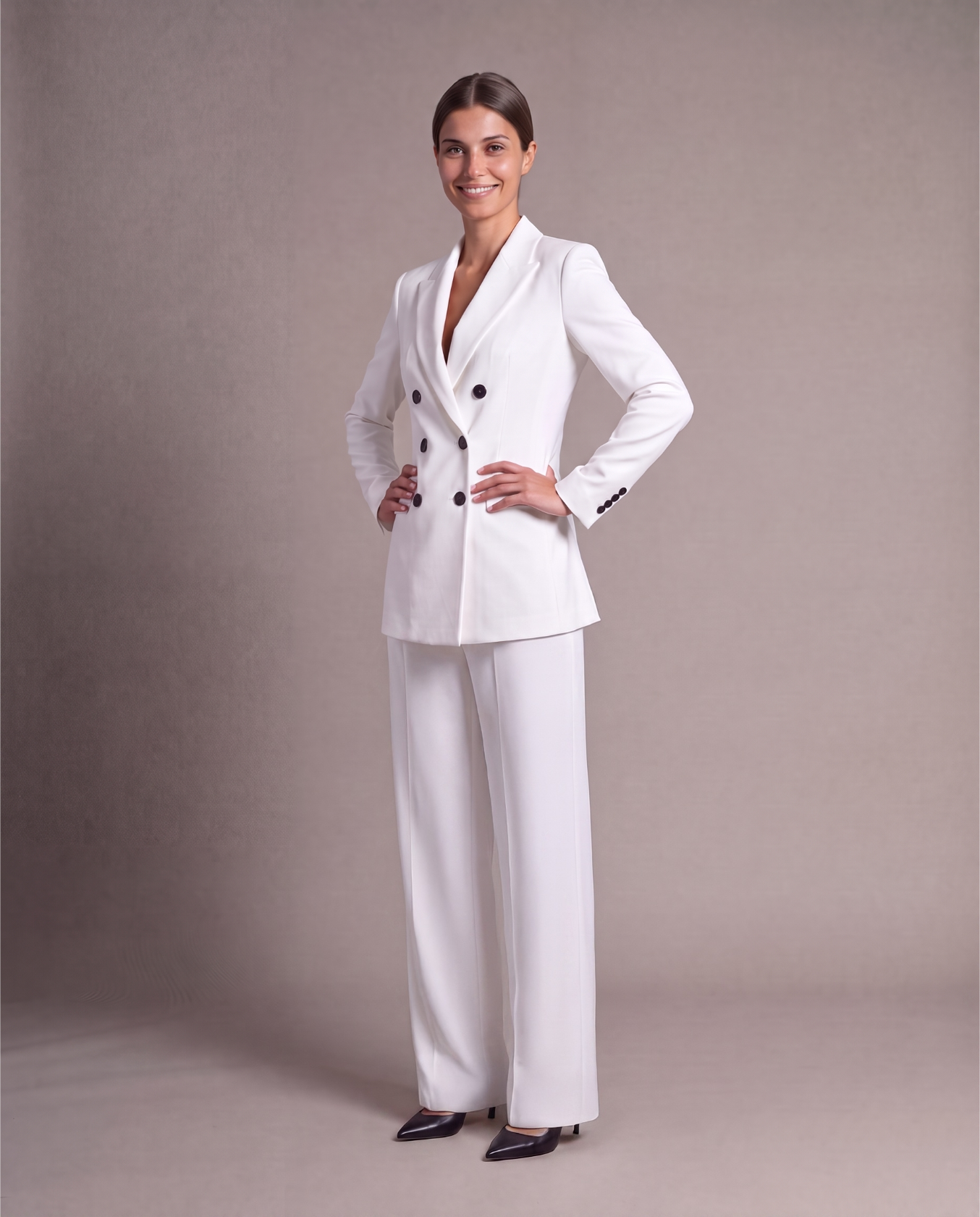 Snow Cashmere Wool Blazer