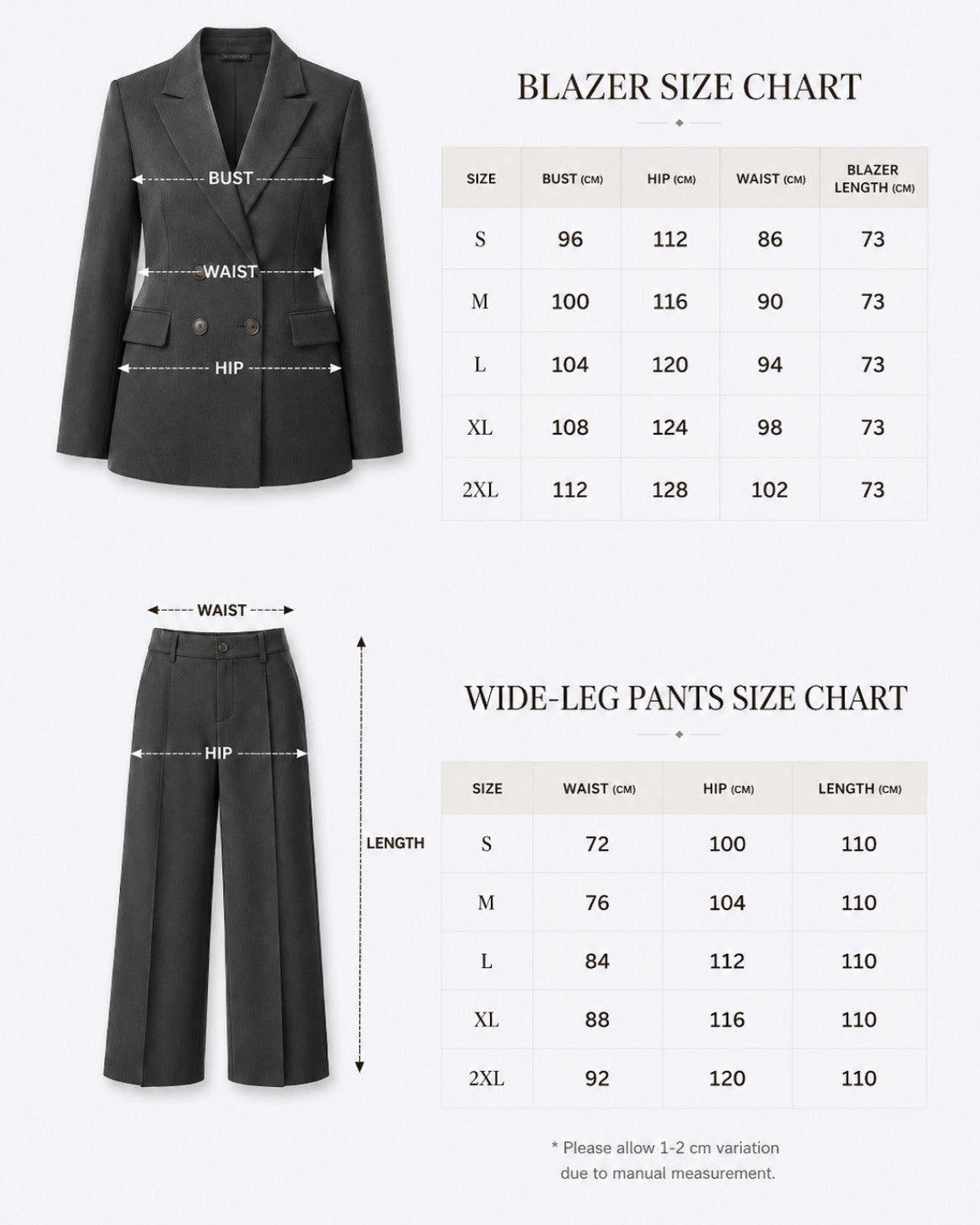 Charcoal Cashmere Wool Suit