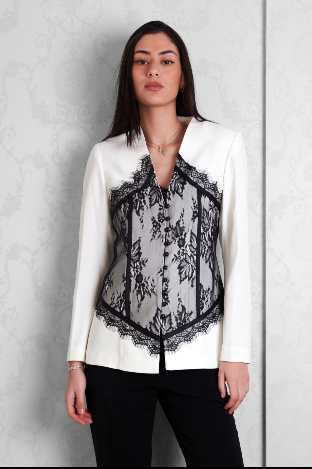 White Noir Blazer