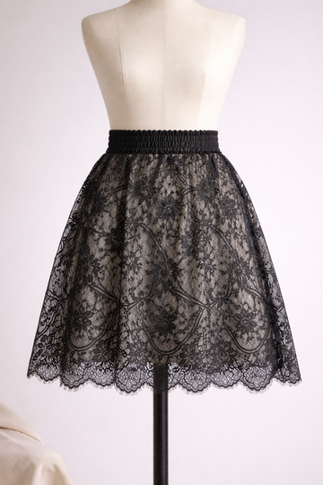 Black Lace Layer Skirt