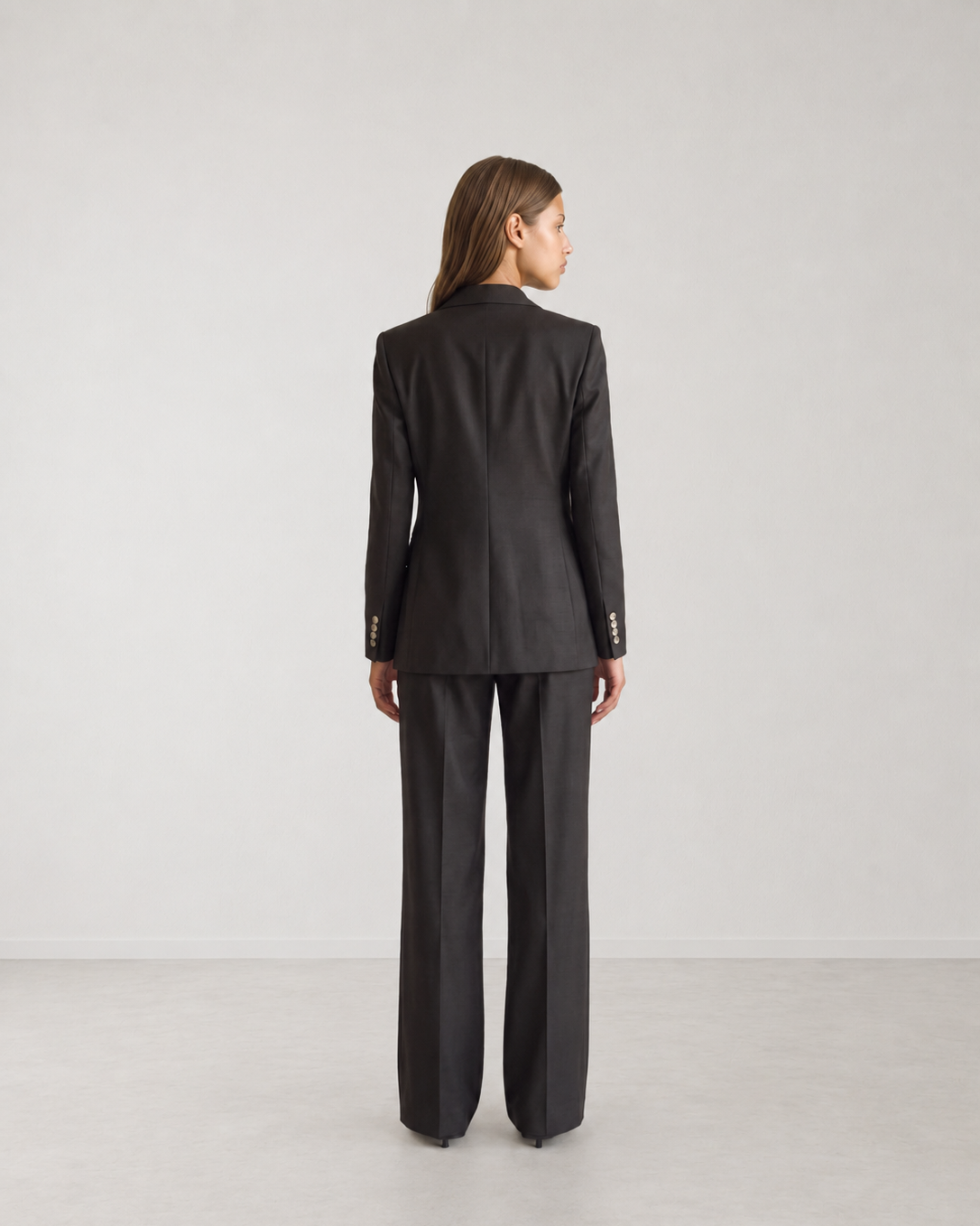 Charcoal Cashmere Wool Suit