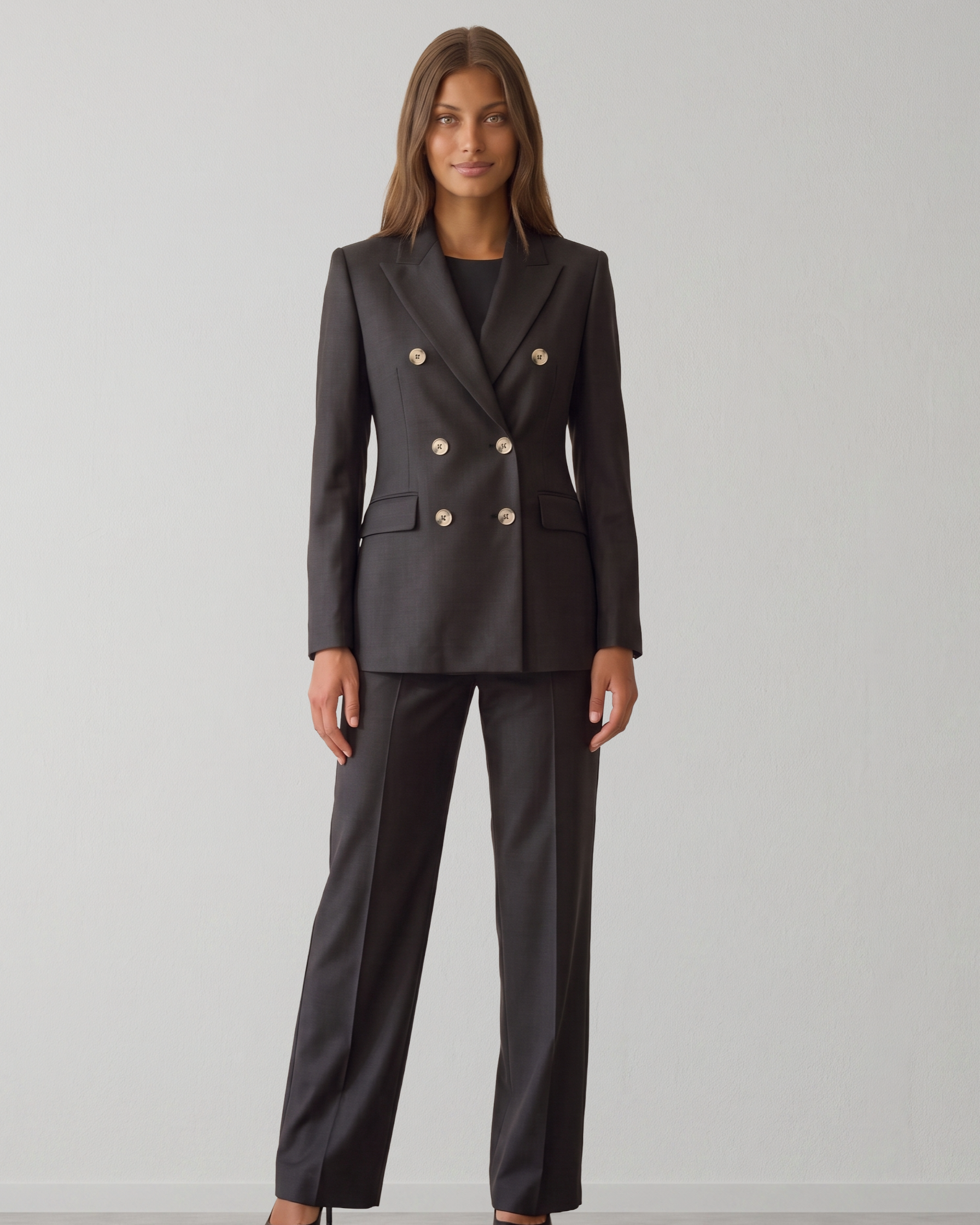Charcoal Cashmere Wool Suit