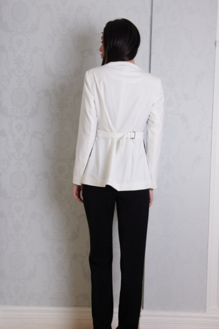 White Noir Blazer