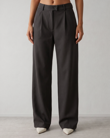 Charcoal Cashmere Wool Pants