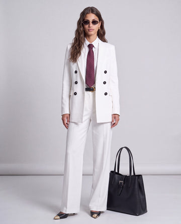 Snow Cashmere Wool Suit
