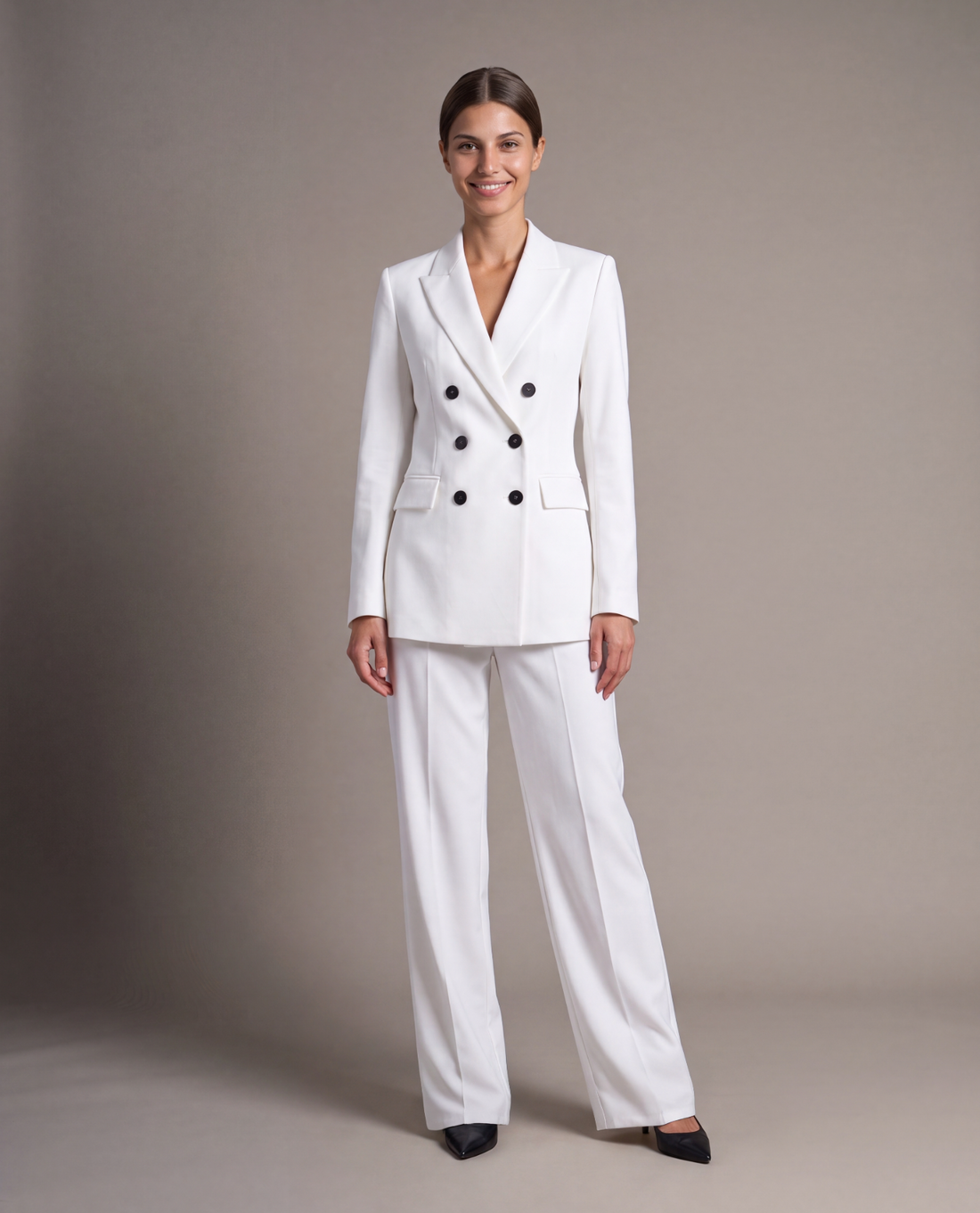 Snow Cashmere Wool Suit