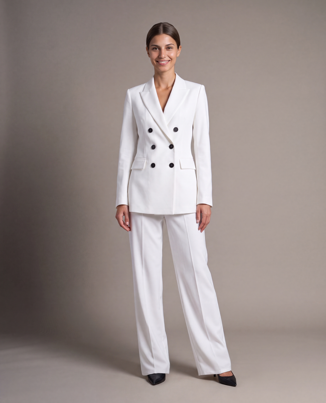 Snow Cashmere Wool Blazer